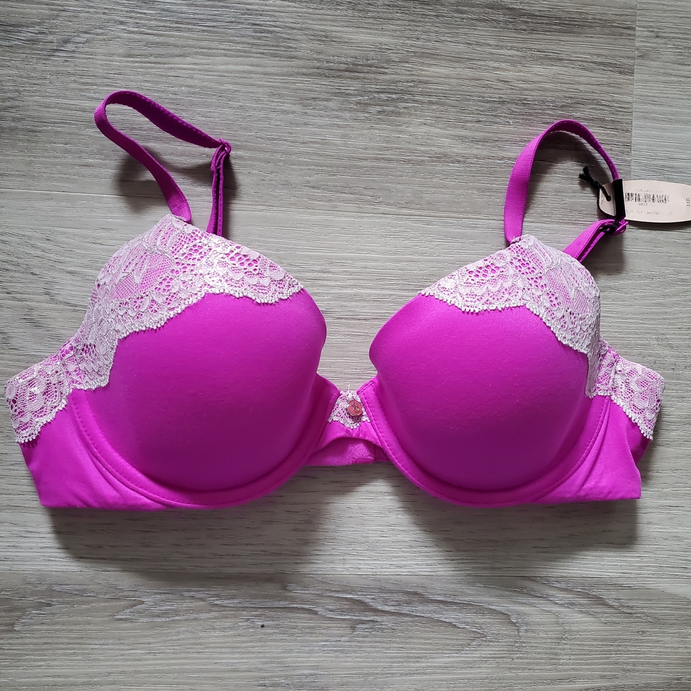 ☀️2/$40☀️ 34B - Victoria's Secret Magenta Hot Pink Lined Demi Bra